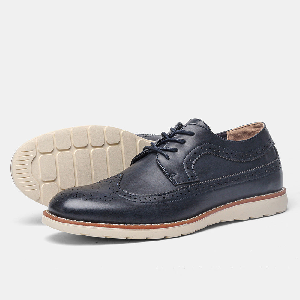 Men's Ultra-light Brogue Sneakers – Retro Style & Comfort Men's Ultra-light Brogue Casual Retro Sp | Ectron Online