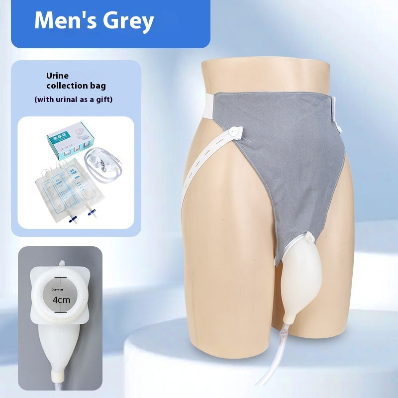{{ brand }} Unisex Silicone Urine Bag – Bed Rest Catheter & Drainage System Grey Cloth For Men - Silicone Chamber Pot Bed Rest Unisex Spe