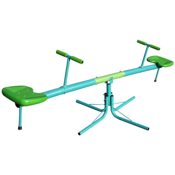 360° Swivel Kids Seesaw | Outdoor Toddler Sit and Spin Teeter Totter