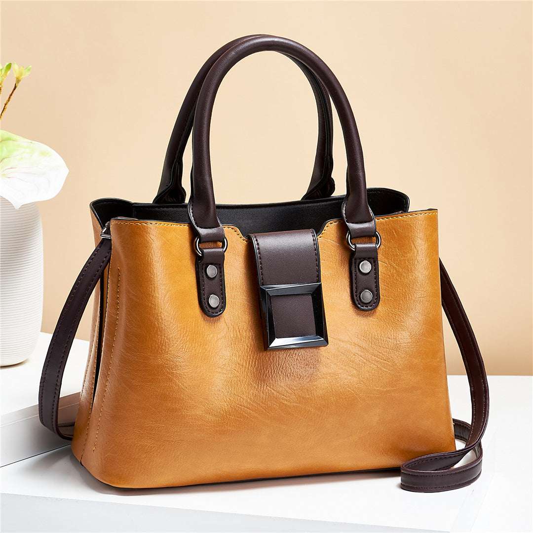 Women’s Shoulder Bag with Big Buckle - Crossbody Handbag Women Shoulder Bag Big Buckle Handbags W | Ectron Online