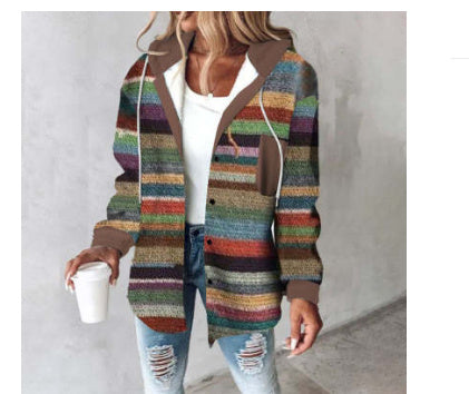 Women's Plaid Woolen Jacket with Large Checks Women's Large Checks Style Women's Woole | Ectron Online