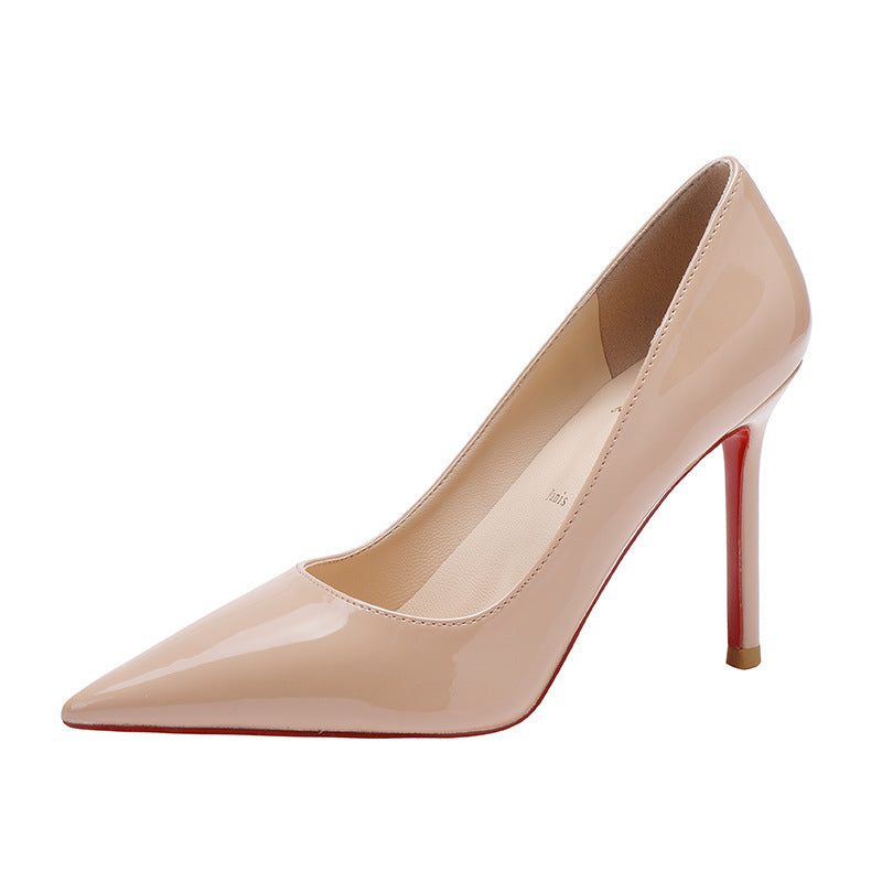 Side Empty Nude High Heels - Versatile & Popular Women's Style Side Empty Nude High Heels For Women A P | Ectron Online