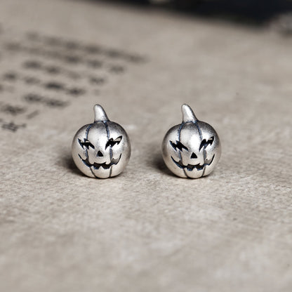 Halloween Pumpkin Head Stud Earrings