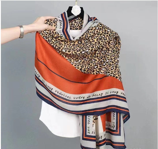 Printed Cotton And Linen Scarf Warm Outer Shawl Scarves | Ectron Online