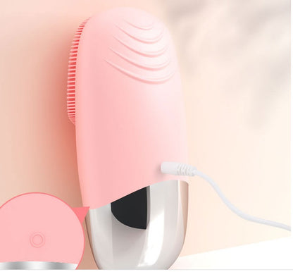 {{ brand }} Mini Silicone Electric Facial Cleansing Brush - Sonic Skin Massager - Mini Silicone Electric Face Cleansing Br