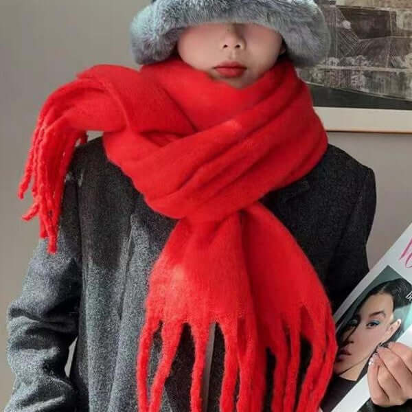 High Quality Wool-Like Solid Color Scarf