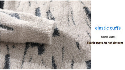 Men's Winter Fleece-Lined Thickened Sweater - Warm Fall Inner Layer Winter Fleece-lined Thickened Men's Bott | Ectron Online