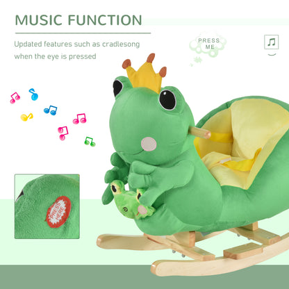 Kids Plush Frog Rocking Horse Toy Kids Ride-On Rocking Horse Toy Frog Styl | Ectron Online