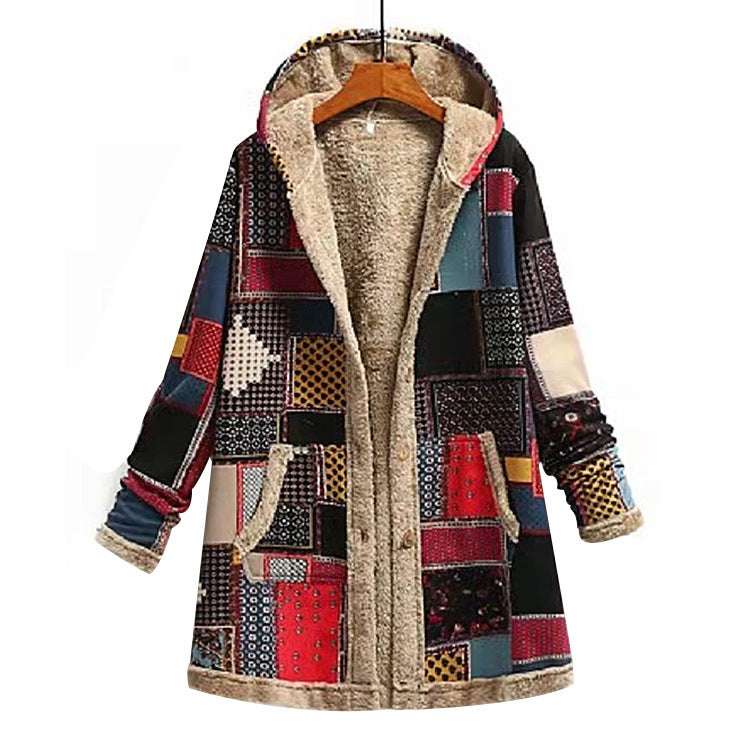 Printed Hoodie - Cotton & Linen Blend Cotton And Linen Printed Hoodie | Ectron Online