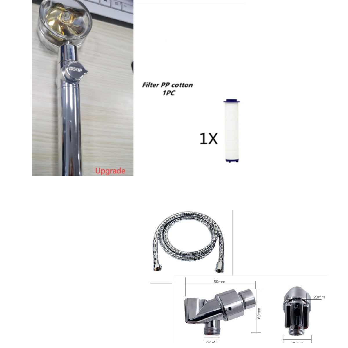 Turbo Propeller Shower Head with Water Saving & High Pressure Flow New Turbo Propeller Shower Head Water | Ectron Online