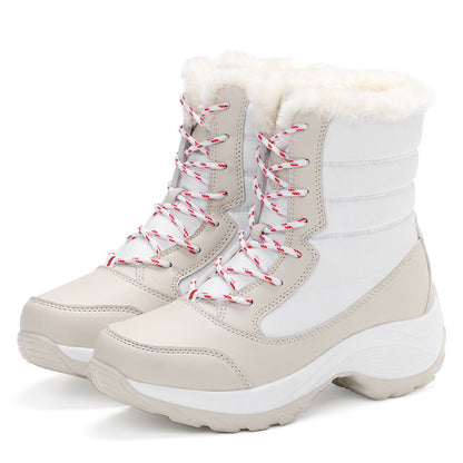 New Fleece-lined High-top Women's Shoes