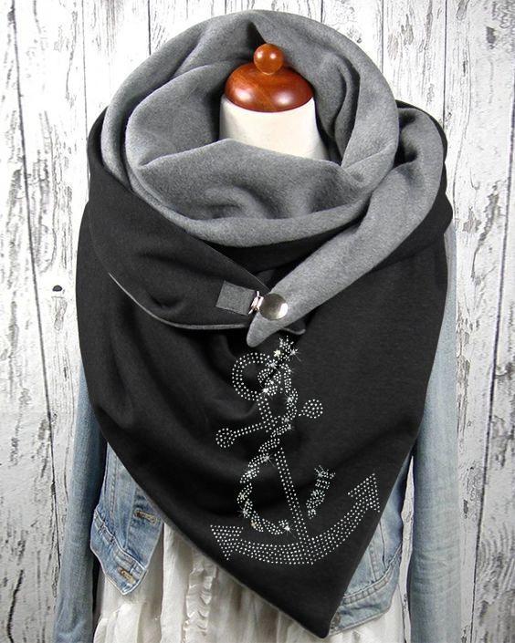 Women's Fashion Leisure Warm Clip Scarf