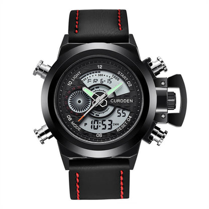 Men's Double Display Sports Watch Fashion Belt Multi-functional Double Dis | Ectron Online