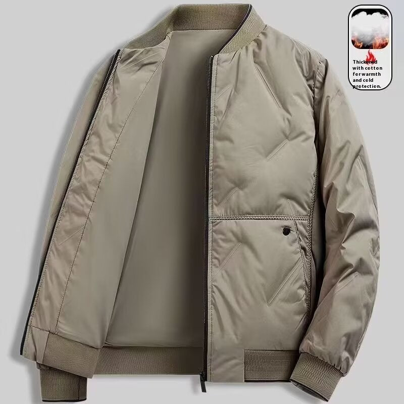 New Men's Casual Cotton-Padded Coat New Casual Simple Cotton-padded Coat For | Ectron Online