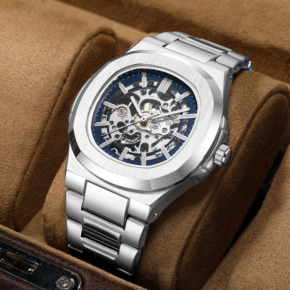 Men's Automatic Hollow Watch Mechanical Hollowing Automatic Business | Ectron Online