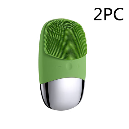 {{ brand }} Mini Silicone Electric Facial Cleansing Brush - Sonic Skin Massager - Mini Silicone Electric Face Cleansing Br