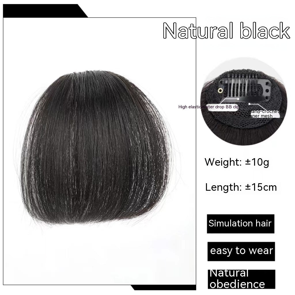Natural Forehead Straight Bangs Wig - Seamless Blend Natural Forehead Artificial Hair Straigh | Ectron Online