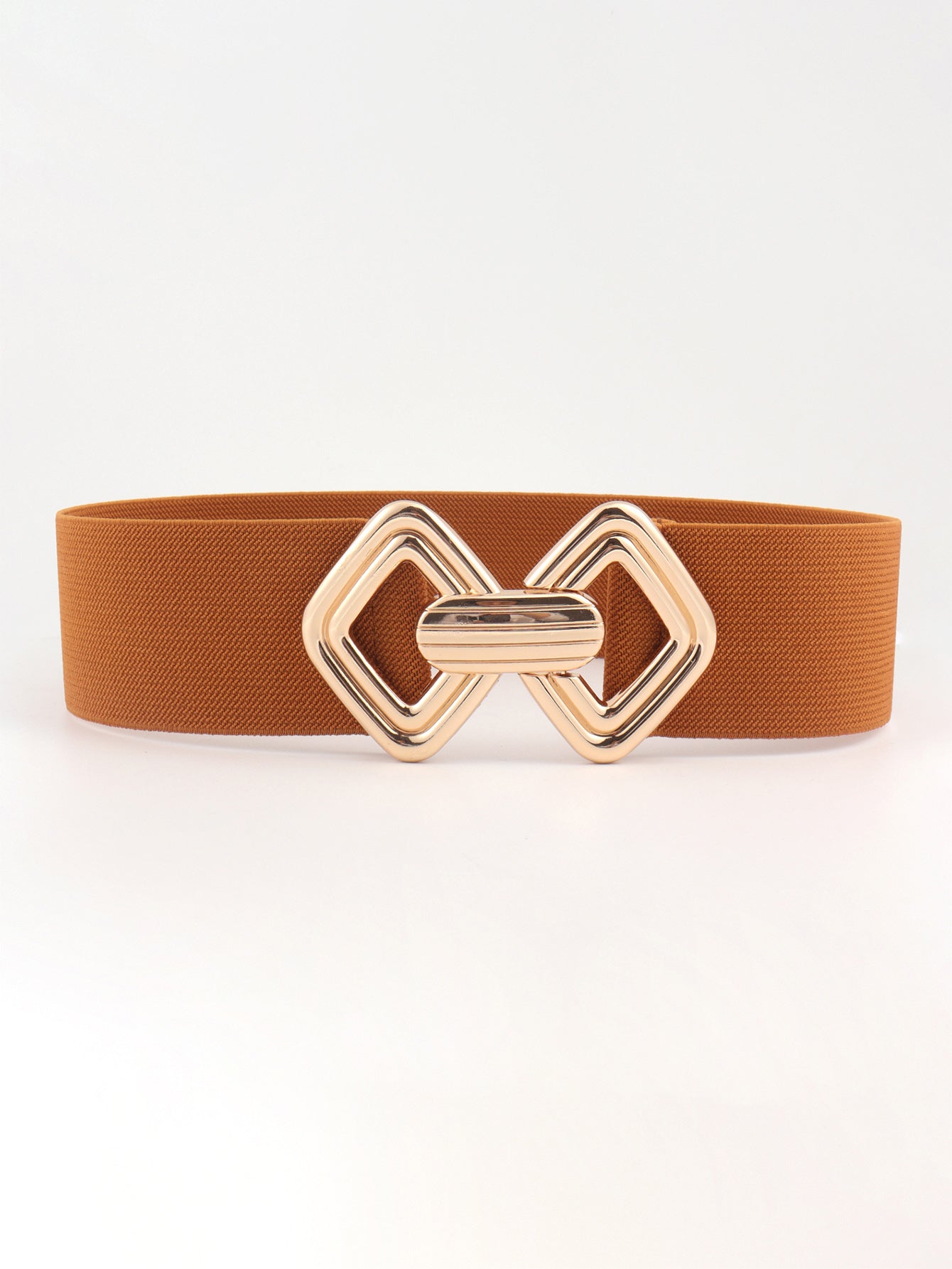 Geometric Buckle Elastic Wide Belt - Trendy & Comfortable Belt | Ectron Online