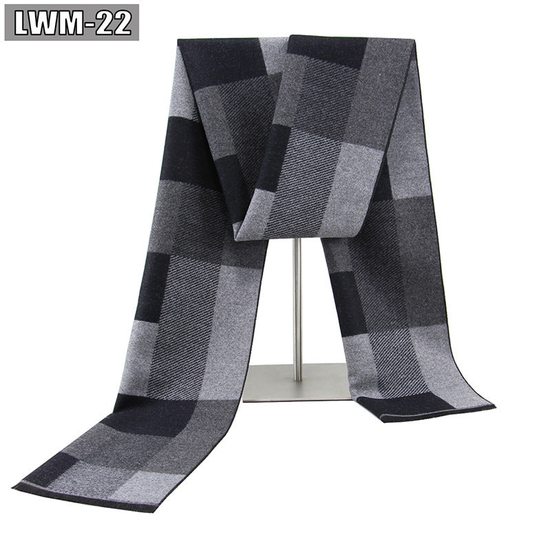 Men's Cashmere Business Plaid Scarf Men's Scarf European And American Cashme | Ectron Online