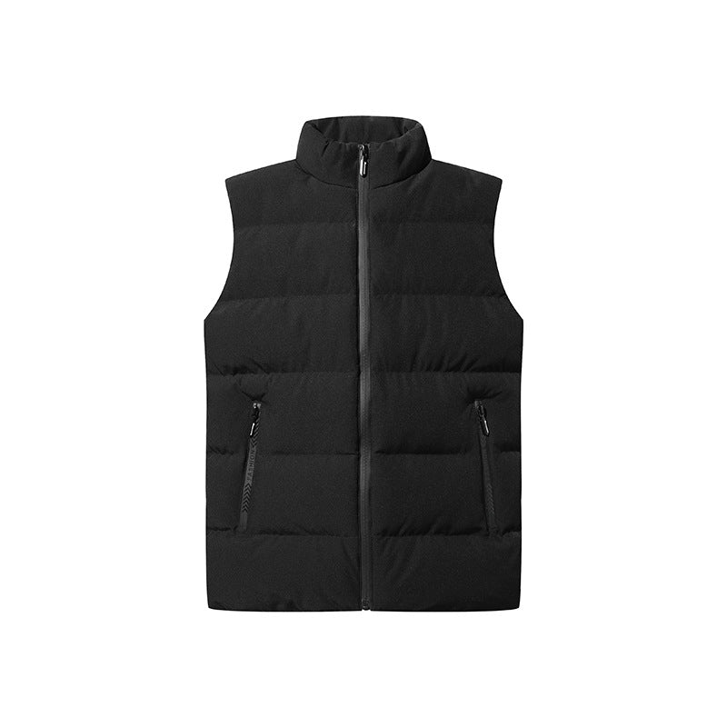 Men's Plus Size Thickened Cotton Vest Coat - Warm Padded Waistcoat