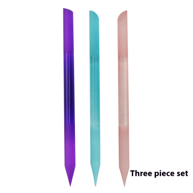 Full-Colour Glass Nail File – Double-Headed Precision Tool Full-color Cylindrical Glass Nail File M | Ectron Online