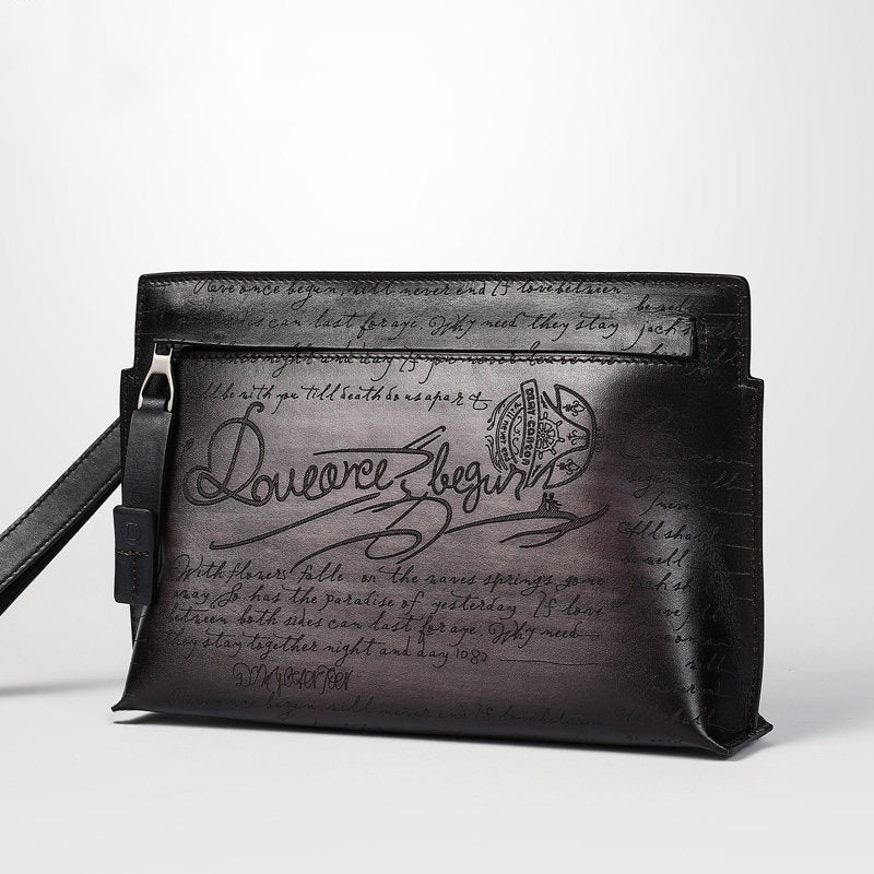 Men's New Leather Clutch Bag | Fashionable Men's New Leather Personalized Fashion C | Ectron Online