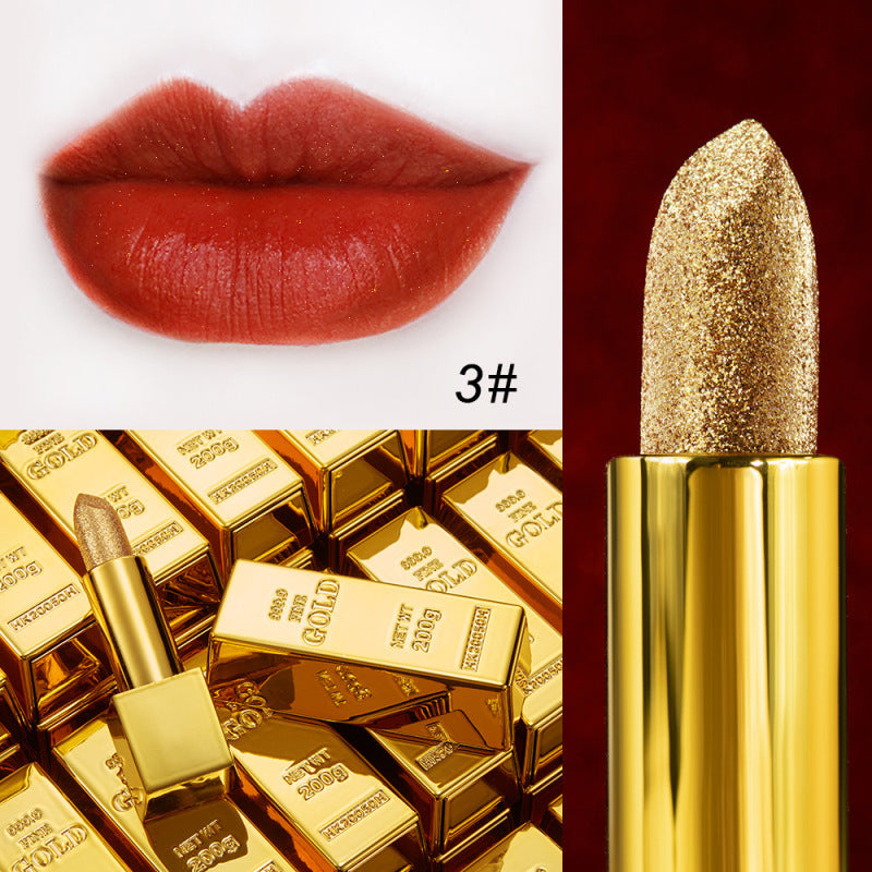 Velvet Matte Gold Lipstick – Non-Stick, Long-Lasting Shine Velvet Matte Non-stick Cup Is Not Easy T | Ectron Online
