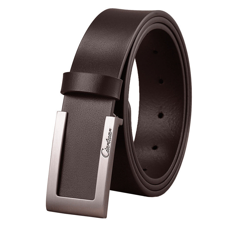 Men's First Layer Cowhide Casual Belt - Durable & Stylish Fashion First Layer Cowhide Men's Casual | Ectron Online