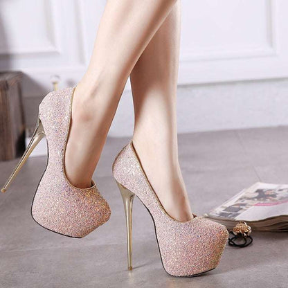 Women's Large Size Cross-dressing Sexy Men's Anti-string High Heels 16cm Women's Shoes