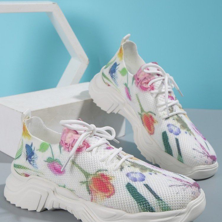 Casual Flower Sports Shoes Women Flat Bottom Plus Size Casual Flower Sports Shoes Women Flat Bo | Ectron Online
