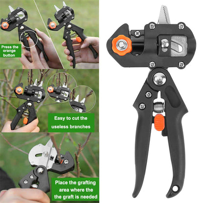 Garden Grafting Pruner Set Farming Fruit Tree Pruning Shears Scissor Vaccination Plant Tree Cutting Machine Tape Dropshipping