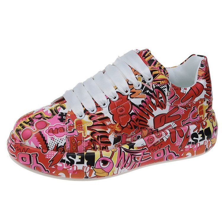 Women's Graffiti Sneakers - Urban Art & Everyday Comfort New Style Women's Shoes Graffiti Sneaker | Ectron Online