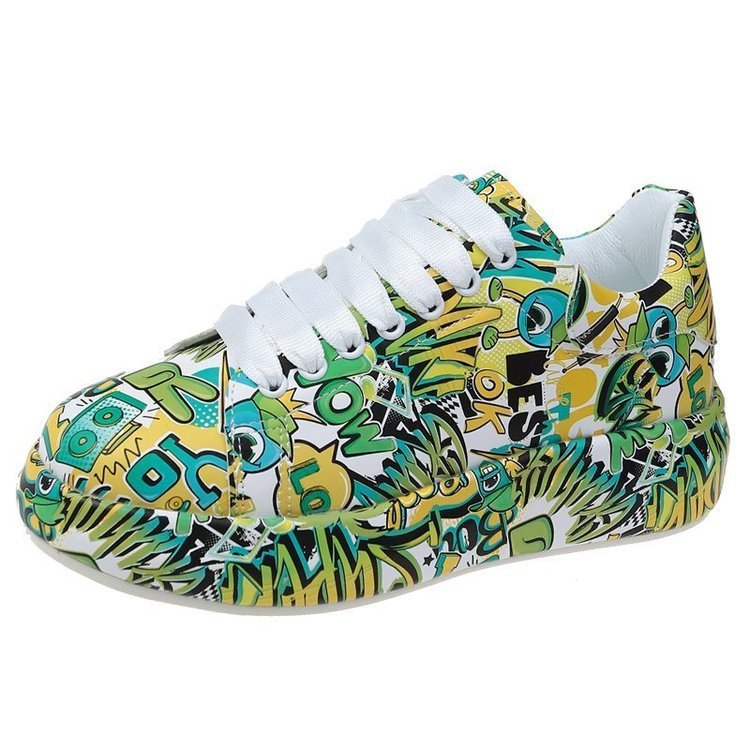Women's Graffiti Sneakers - Urban Art & Everyday Comfort New Style Women's Shoes Graffiti Sneaker | Ectron Online
