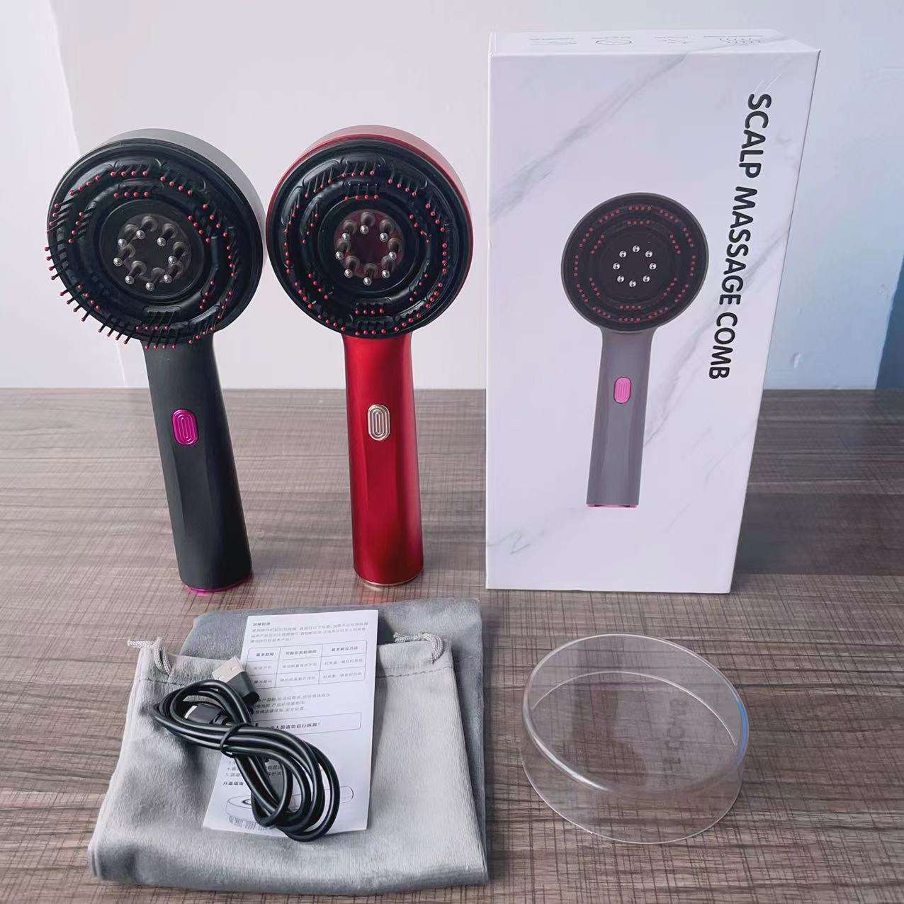 Electric Vibration Massage Comb Portable Hair Follicle Comb Scalp Oil Liquid Applicator Head Massager Hair Growth Anti Loss Care - Ectron Online