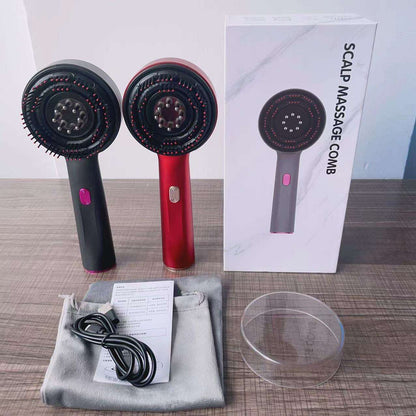Electric Vibration Massage Comb Portable Hair Follicle Comb Scalp Oil Liquid Applicator Head Massager Hair Growth Anti Loss Care - Ectron Online