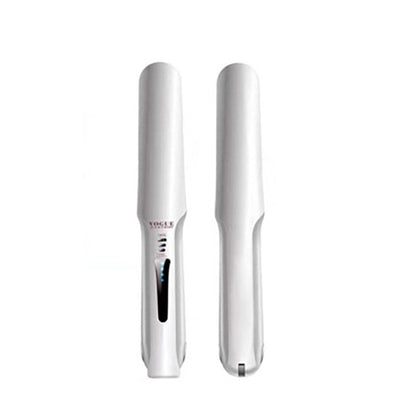 White hair straightener on a white background