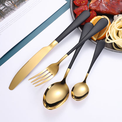 Stainless steel knife and fork