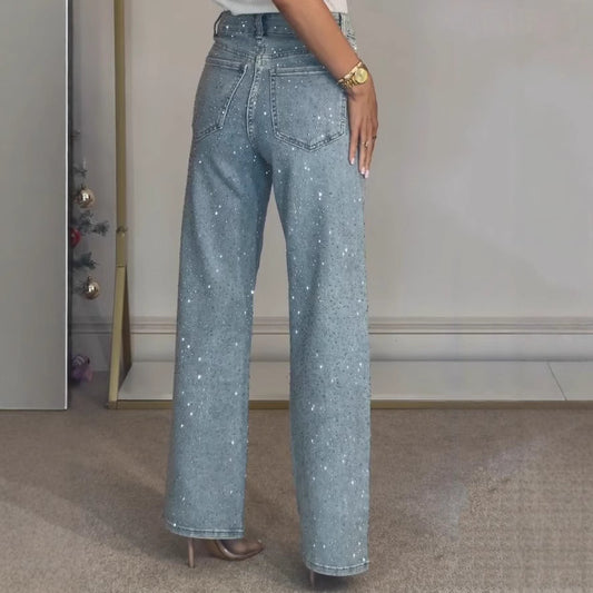 high waist straight leg dress pants