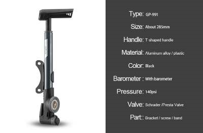 High-pressure bicycle pump