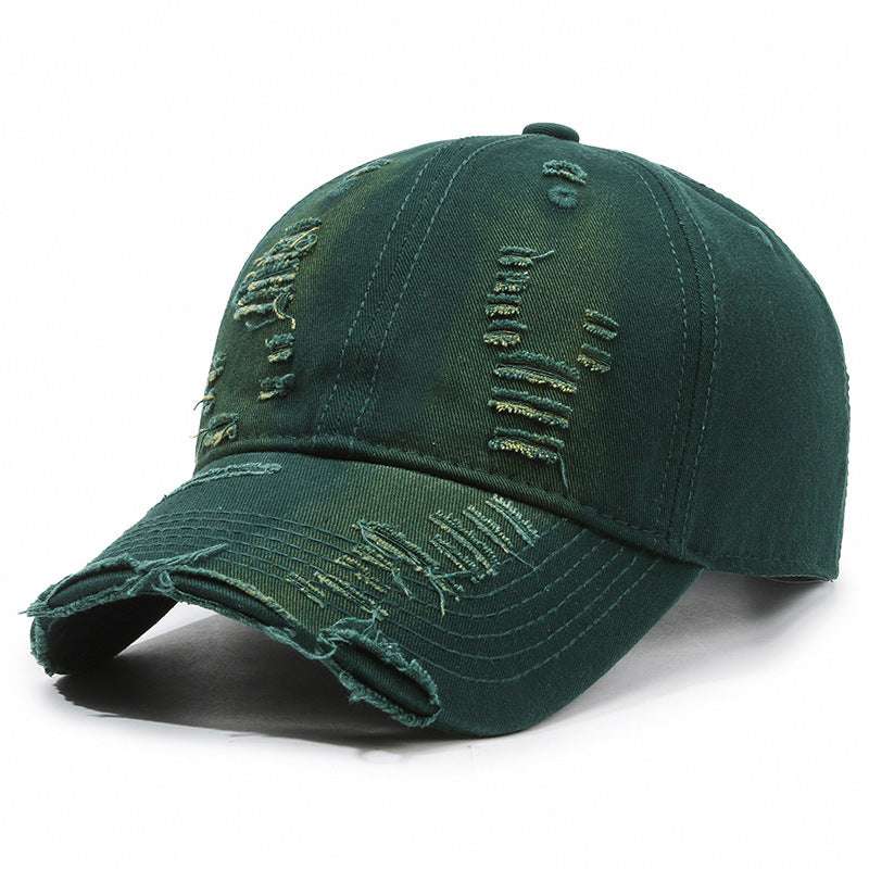 Street Hole Vintage Men’s Baseball Cap – Distressed Cotton Dome Street Hole Vintage Baseball Cap Men Do | Ectron Online