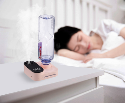 Mineral Water Bottle Humidifier Big Spray Wireless Rechargeable Usb Car Humidifier