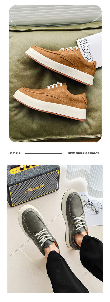 lace-up men's business casual shoes