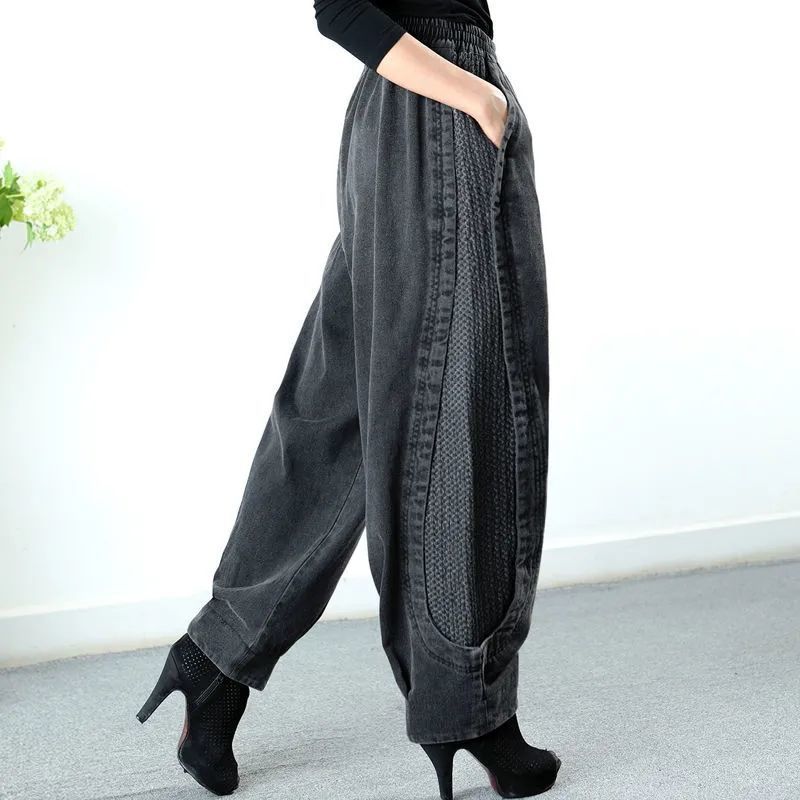 loose fit black jeans women's