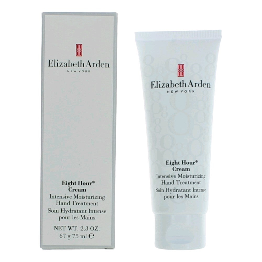 Elizabeth Arden Eight Hour hand cream tube and box, intensive moisturizing treatment