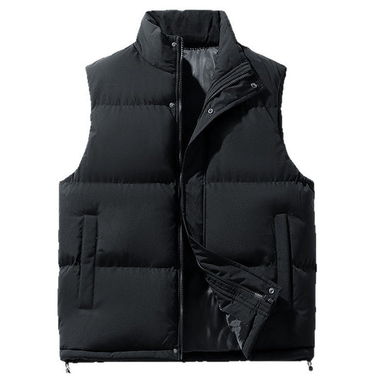 men's plus size warm down cotton vest