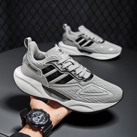 mesh knit sneakers