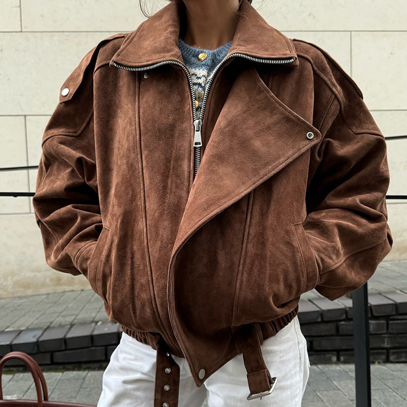 Women's Casual Zip-Up Jacket | Long Sleeve Fall Outerwear with Pockets