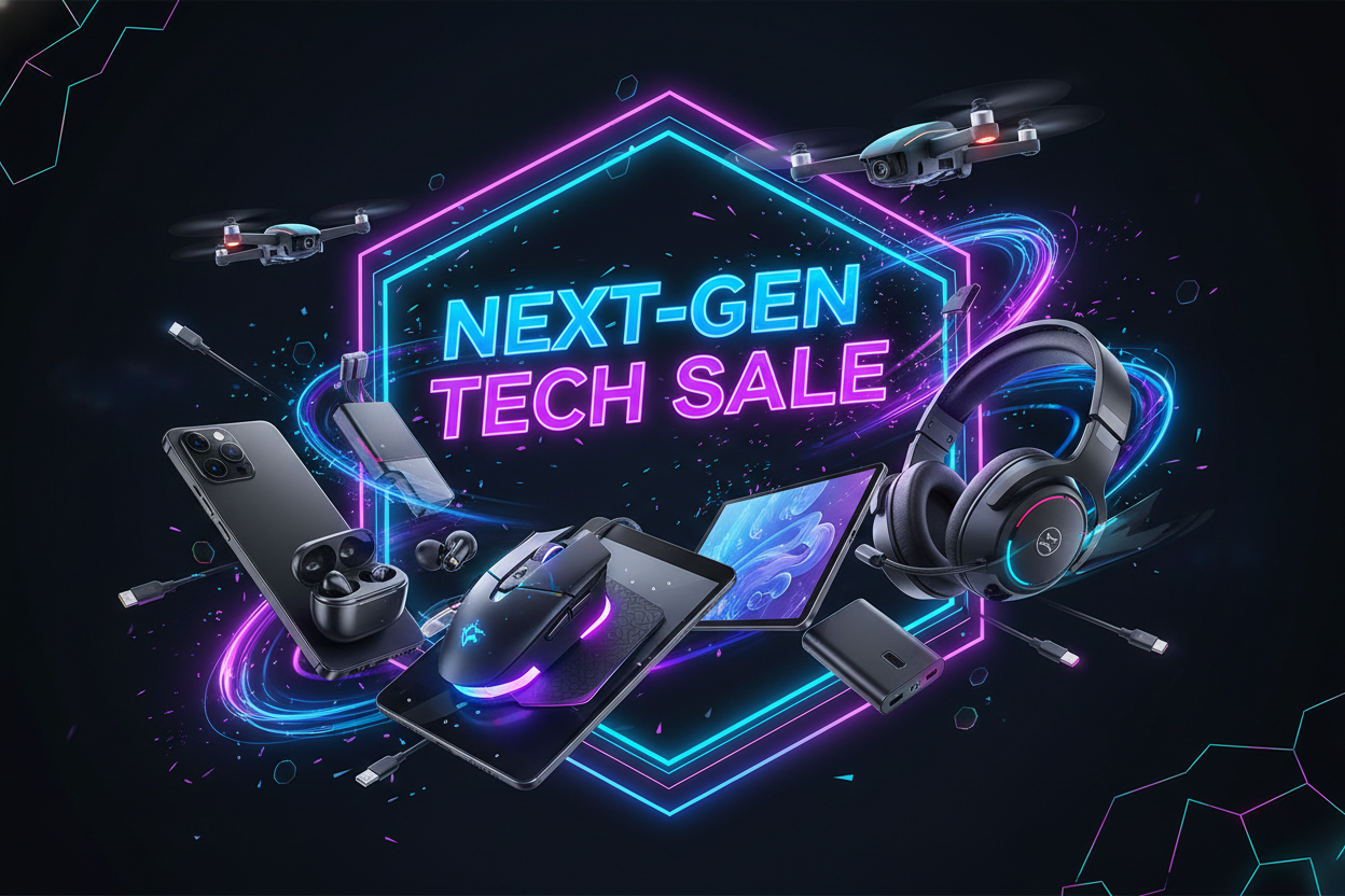 Next-Gen Tech Sale brings you continuous discounts on must-have gadgets and gaming gear. From mobile phone accessories to gaming mice, headsets, earbuds, drones, and tablets, upgrade your setup with the latest technology at unbeatable prices. Our collection is updated with fresh offers to keep you ahead in style, performance, and innovation. Enjoy reliable quality, trendy designs, and exclusive deals that make tech more affordable. Shop smarter with next-gen gadgets designed for gamers, creators, 