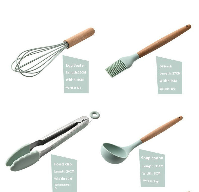 11 pcs non stick spatula kitchenware cooking set