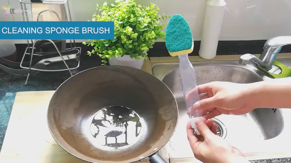 New Injection Water Brush Cleaning Non-stick Kitch